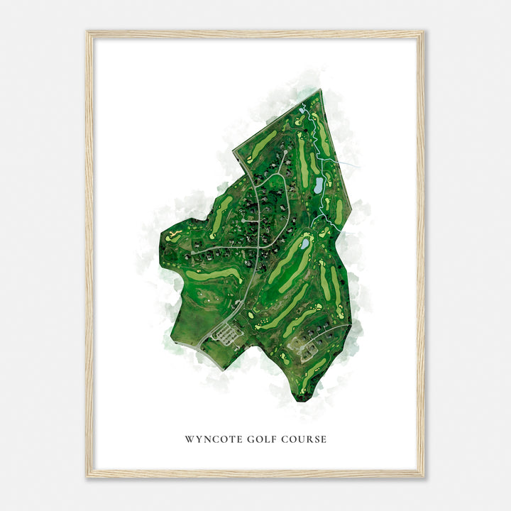 Print of Wyncote Golf Course Classic Map