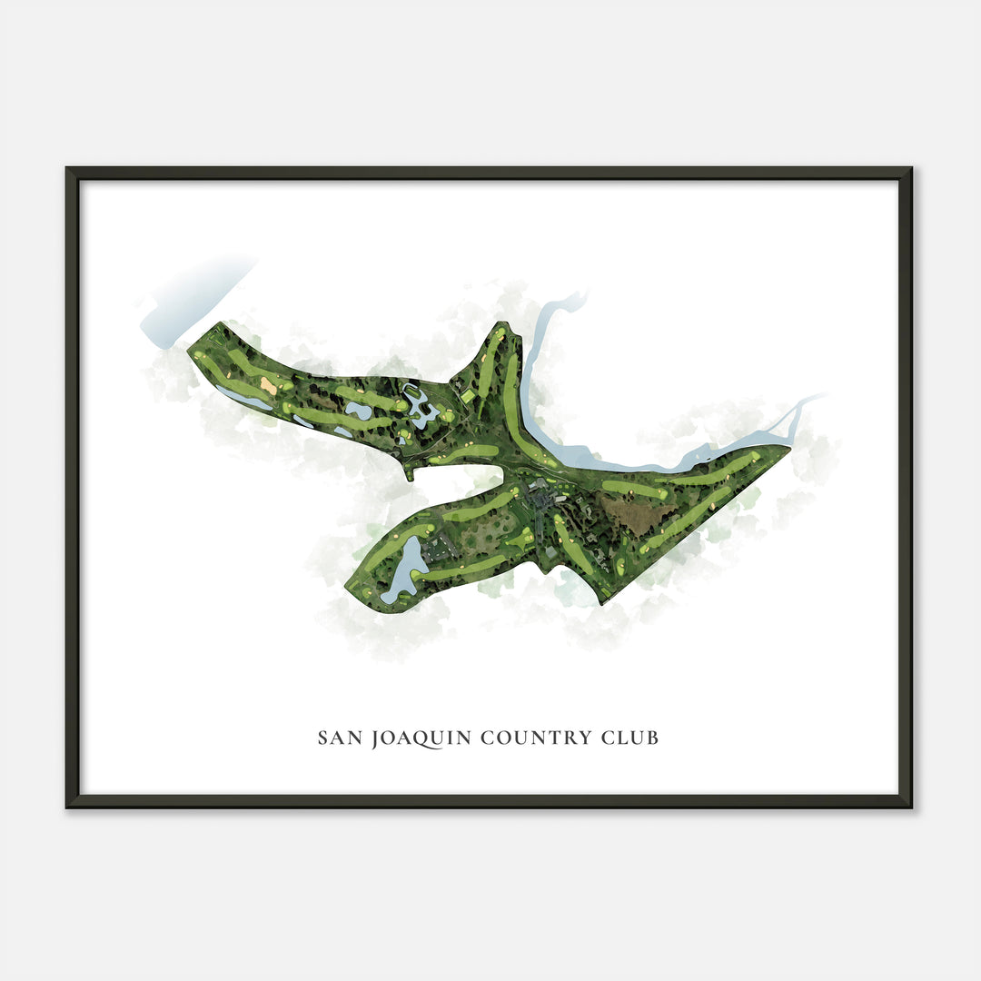 Print of San Joaquin Country Club Classic Map