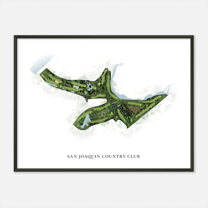 Print of San Joaquin Country Club Classic Map