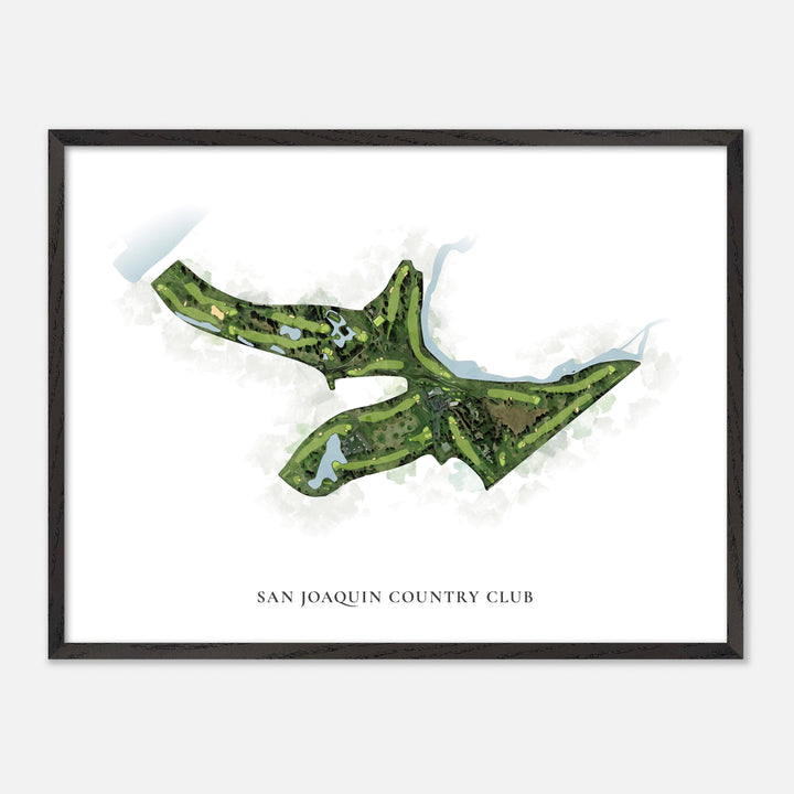 Print of San Joaquin Country Club Classic Map