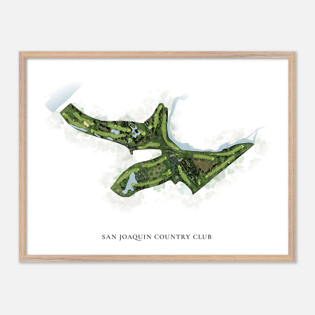 Print of San Joaquin Country Club Classic Map