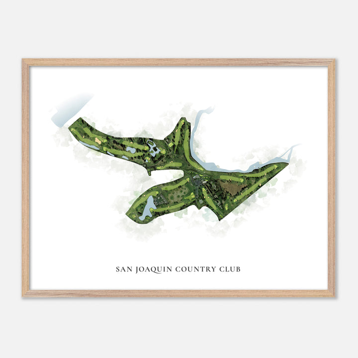 Print of San Joaquin Country Club Classic Map