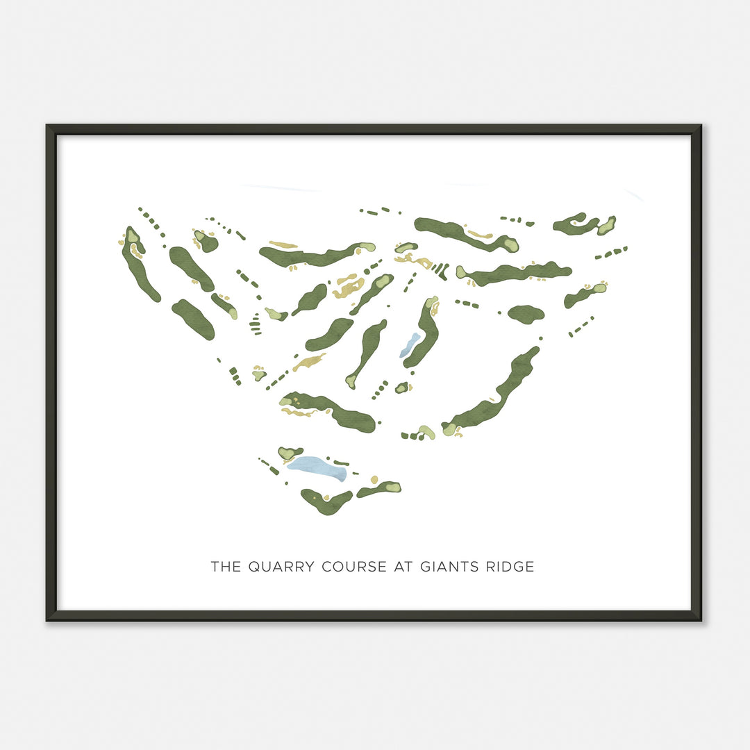 Print of The Quarry Course At Giants Ridge Modern Map