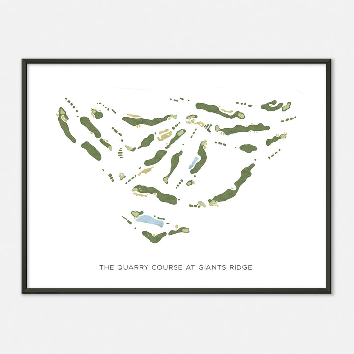 Print of The Quarry Course At Giants Ridge Modern Map