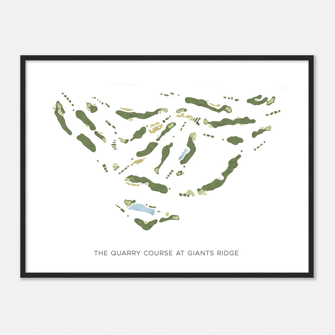 Print of The Quarry Course At Giants Ridge Modern Map