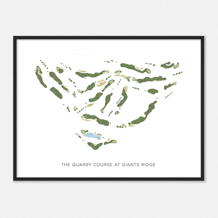 Print of The Quarry Course At Giants Ridge Modern Map