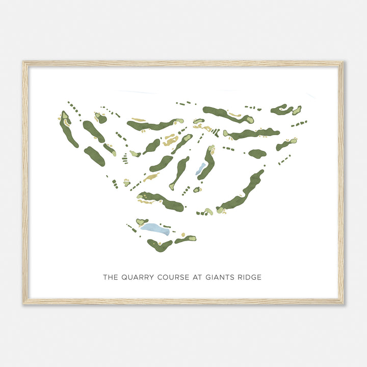 Print of The Quarry Course At Giants Ridge Modern Map