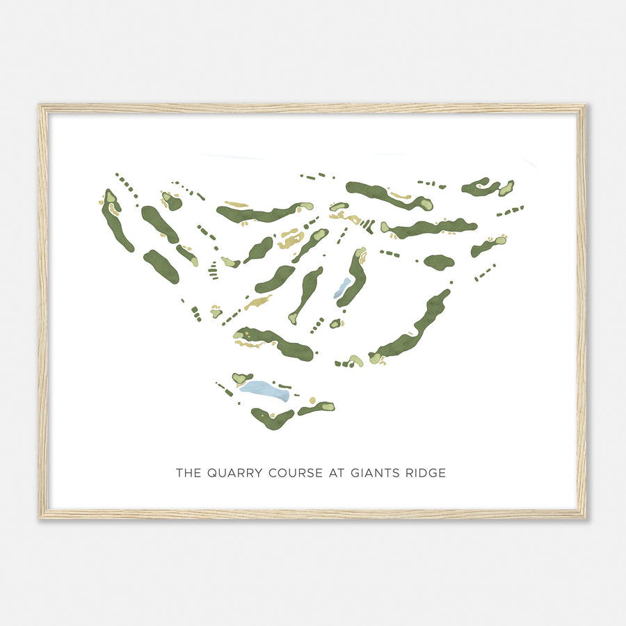 Print of The Quarry Course At Giants Ridge Modern Map