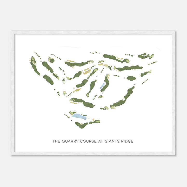 Print of The Quarry Course At Giants Ridge Modern Map