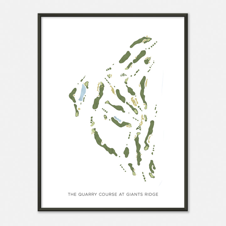 Print of The Quarry Course At Giants Ridge Modern Map