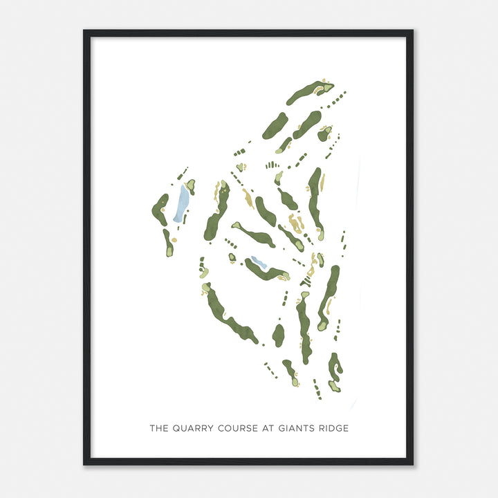 Print of The Quarry Course At Giants Ridge Modern Map