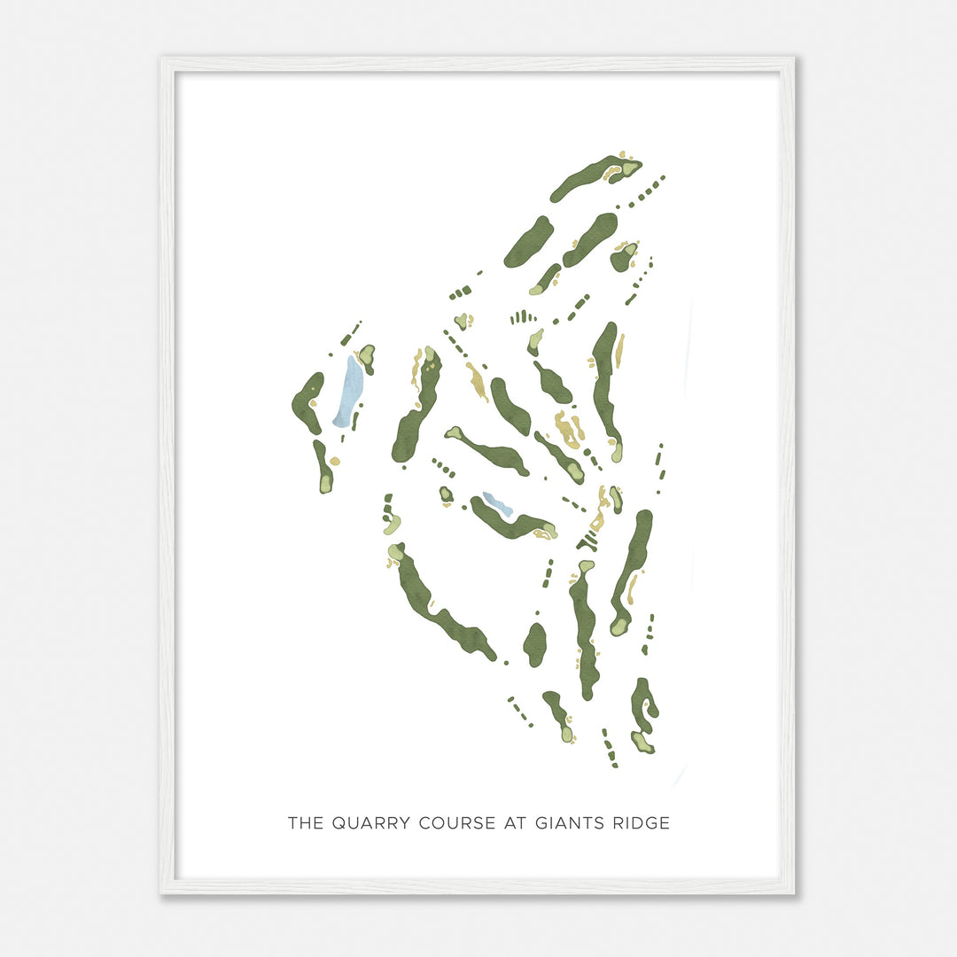 Print of The Quarry Course At Giants Ridge Modern Map