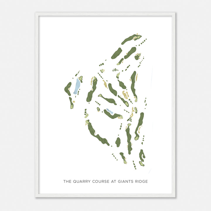 Print of The Quarry Course At Giants Ridge Modern Map