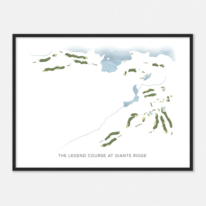 Print of The Legend Course At Giants Ridge Modern Map