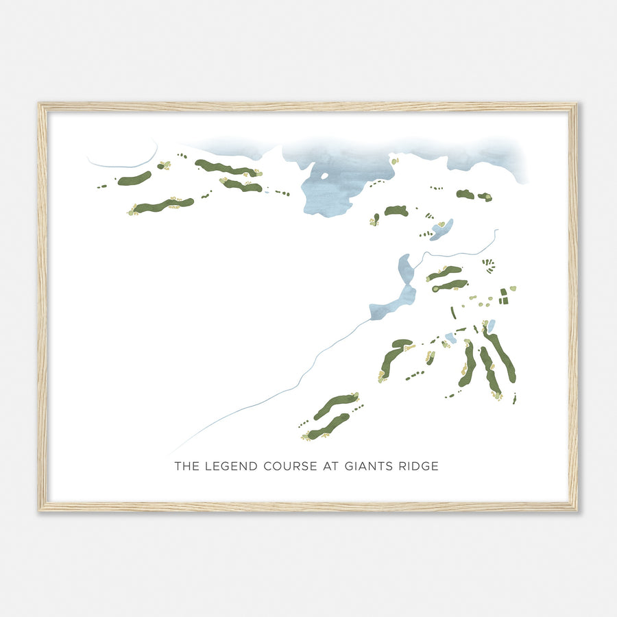 Print of The Legend Course At Giants Ridge Modern Map