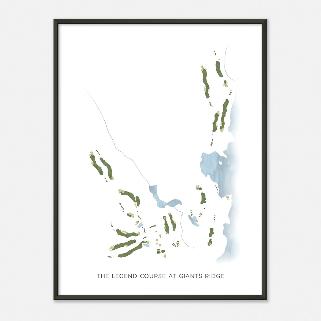 Print of The Legend Course At Giants Ridge Modern Map