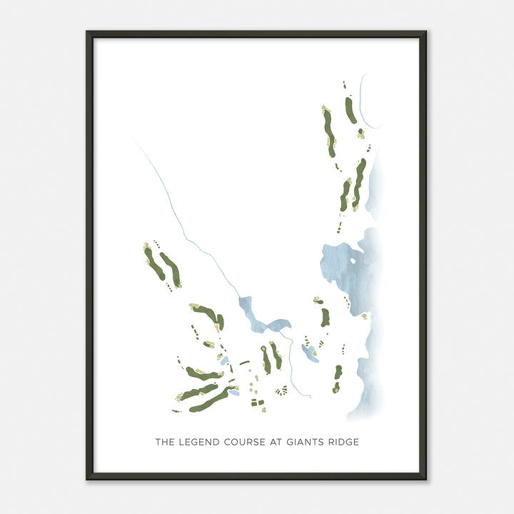 Print of The Legend Course At Giants Ridge Modern Map