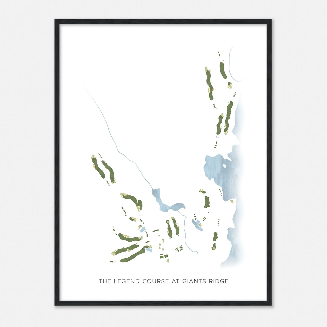 Print of The Legend Course At Giants Ridge Modern Map