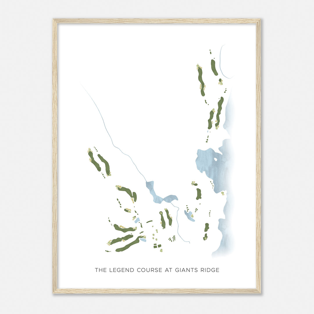 Print of The Legend Course At Giants Ridge Modern Map