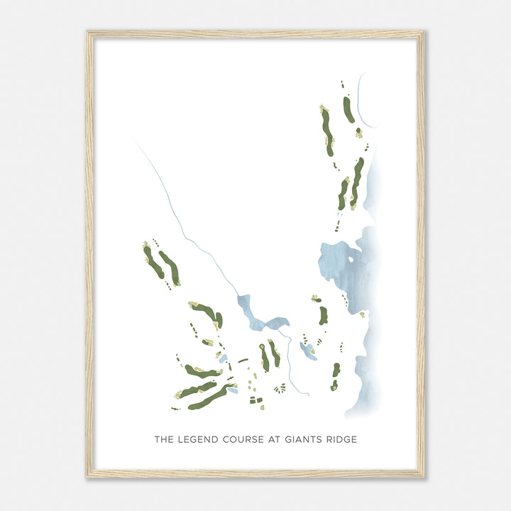 Print of The Legend Course At Giants Ridge Modern Map