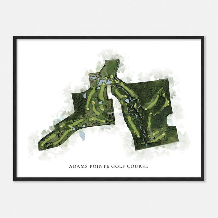 Print of Adams Pointe Golf Course Classic Map