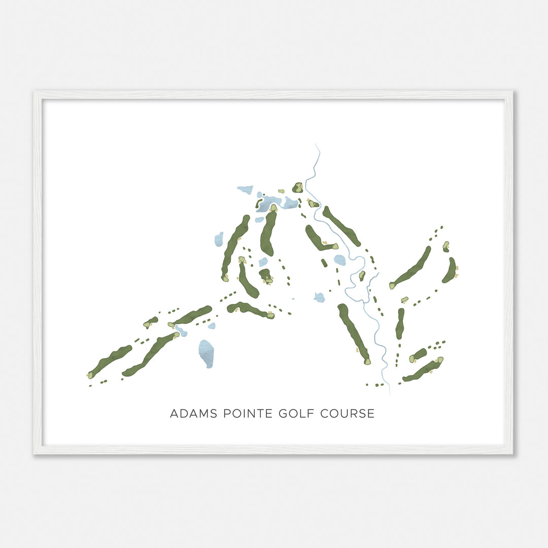 Print of Adams Pointe Golf Course Modern Map