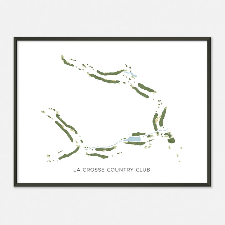 Print of La Crosse Country Club Modern Map