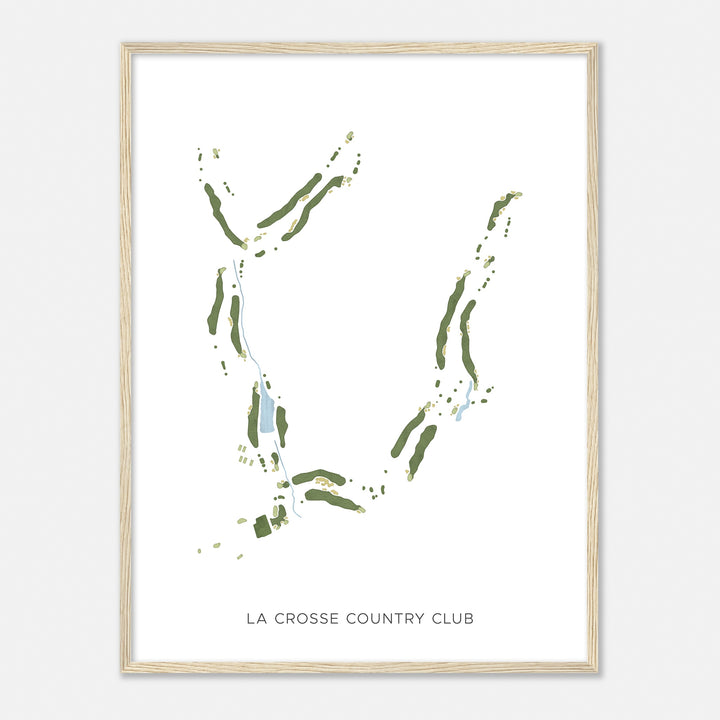 Print of La Crosse Country Club Modern Map