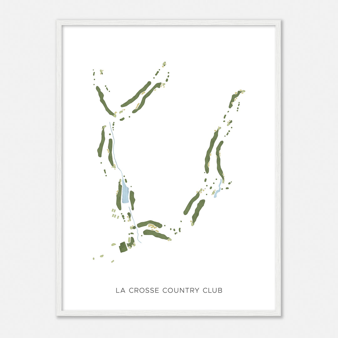 Print of La Crosse Country Club Modern Map