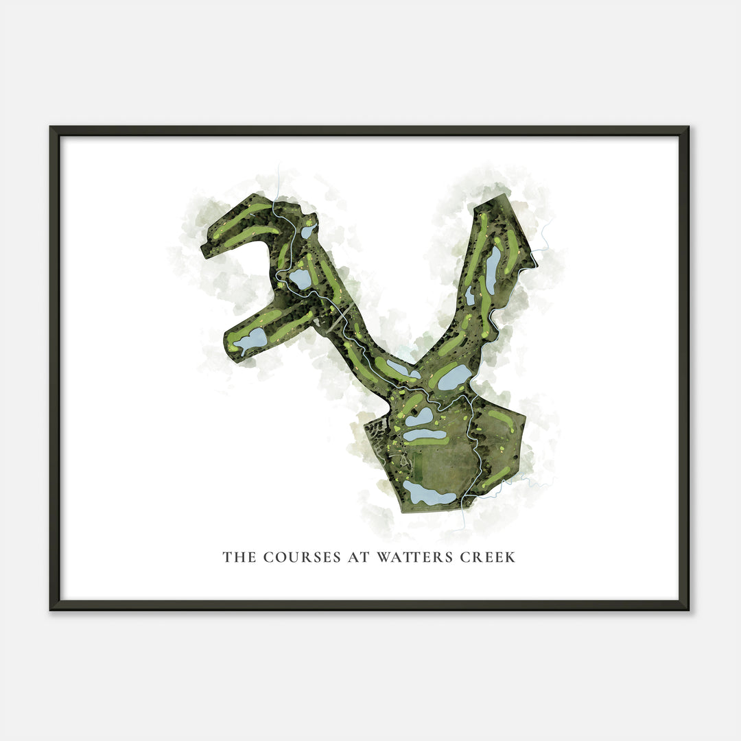 Print of The Courses At Watters Creek Classic Map