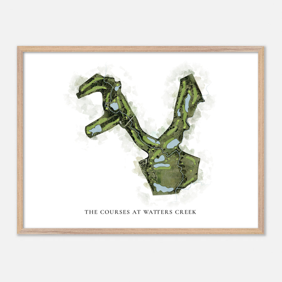 Print of The Courses At Watters Creek Classic Map