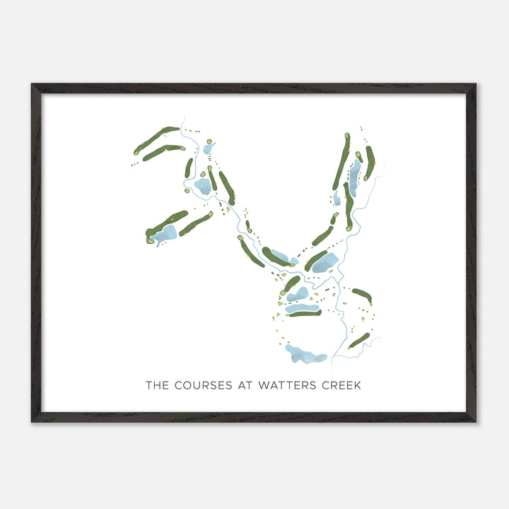 Print of The Courses At Watters Creek Modern Map