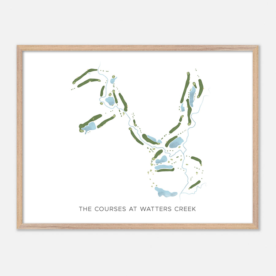 Print of The Courses At Watters Creek Modern Map