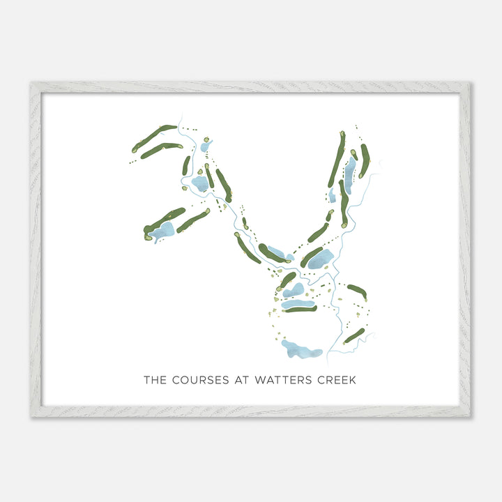 Print of The Courses At Watters Creek Modern Map