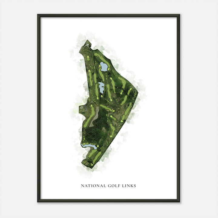 Print of National Golf Links Classic Map