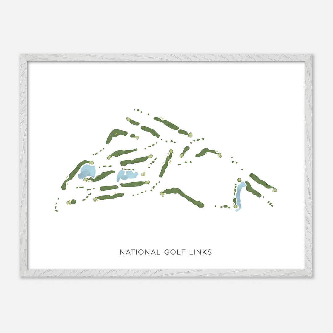 Print of National Golf Links Modern Map
