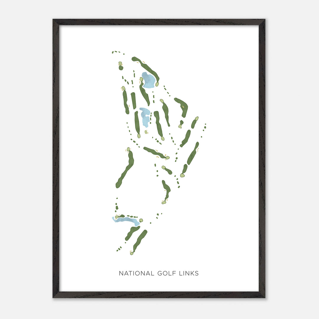 Print of National Golf Links Modern Map