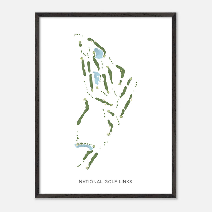 Print of National Golf Links Modern Map