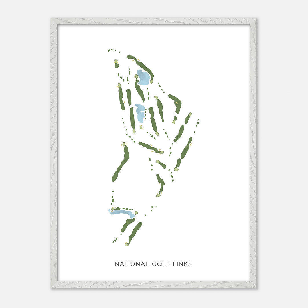 Print of National Golf Links Modern Map