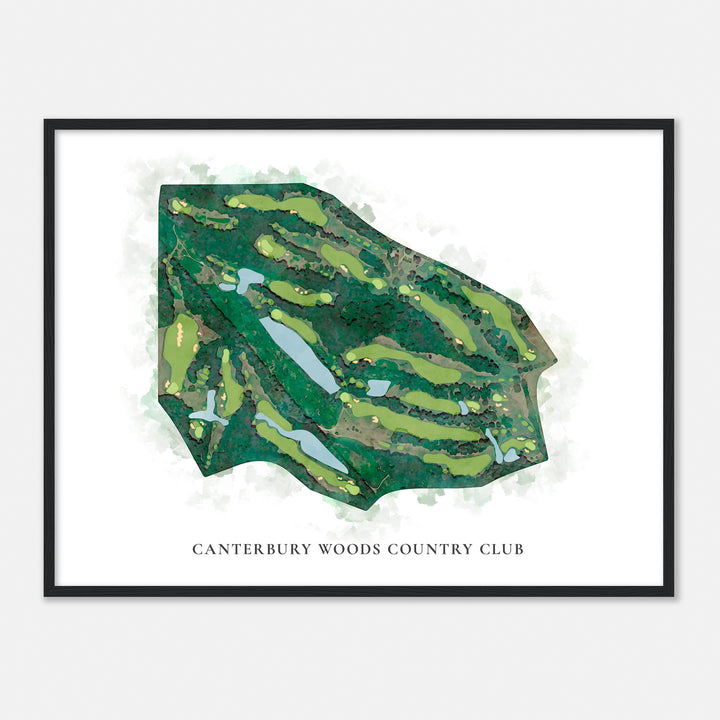 Print of Canterbury Woods Country Club Classic Map