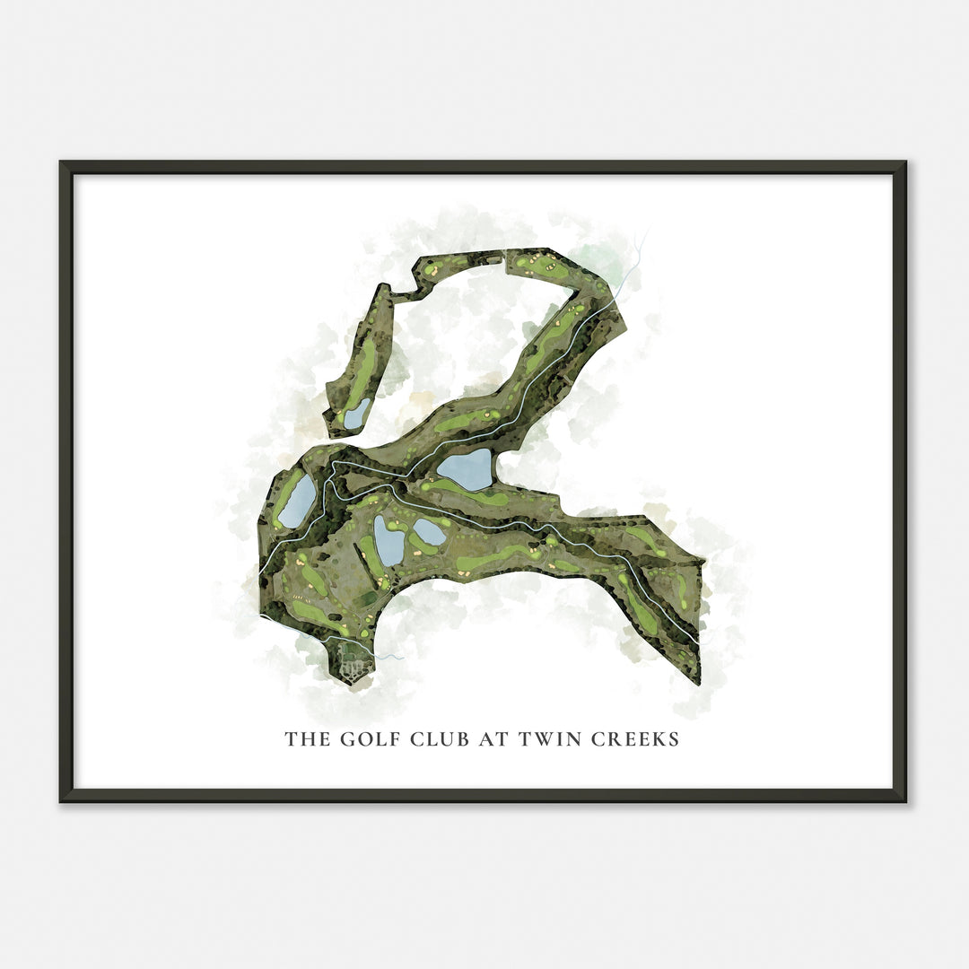 Print of The Golf Club At Twin Creeks Classic Map