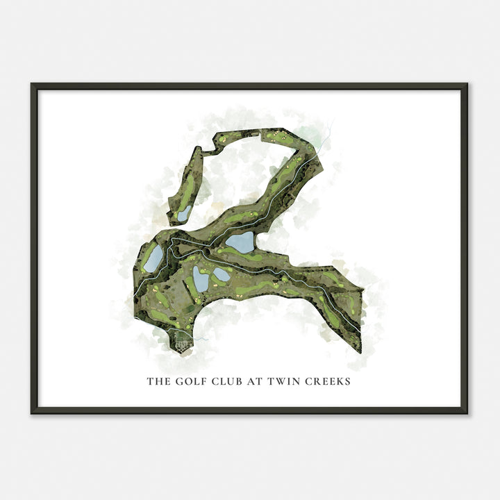 Print of The Golf Club At Twin Creeks Classic Map