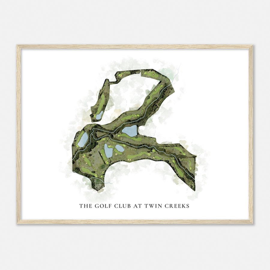 Print of The Golf Club At Twin Creeks Classic Map