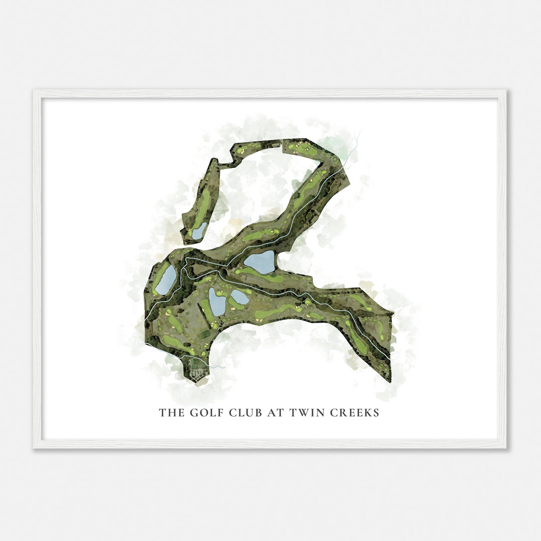 Print of The Golf Club At Twin Creeks Classic Map