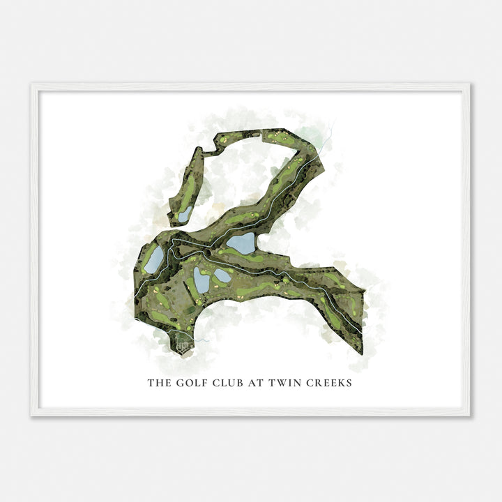 Print of The Golf Club At Twin Creeks Classic Map