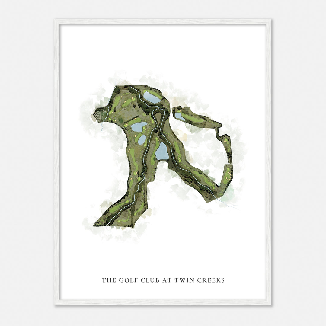 Print of The Golf Club At Twin Creeks Classic Map