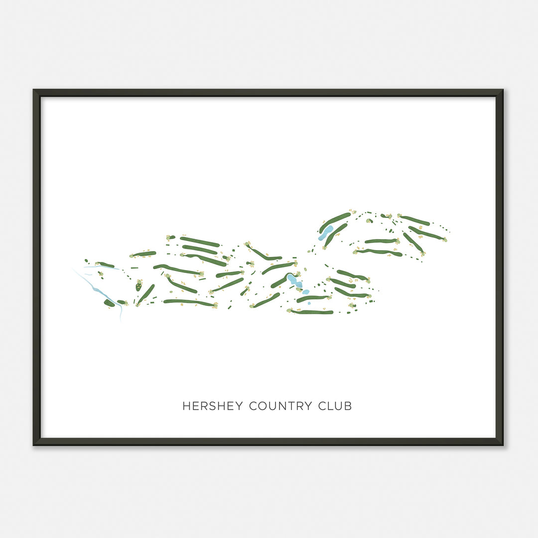 Print of Hershey Country Club Modern Map