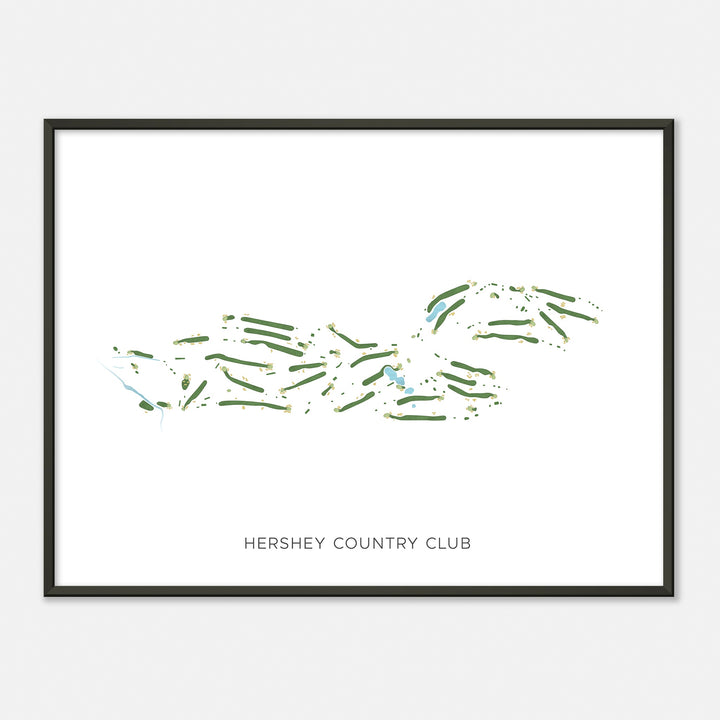 Print of Hershey Country Club Modern Map