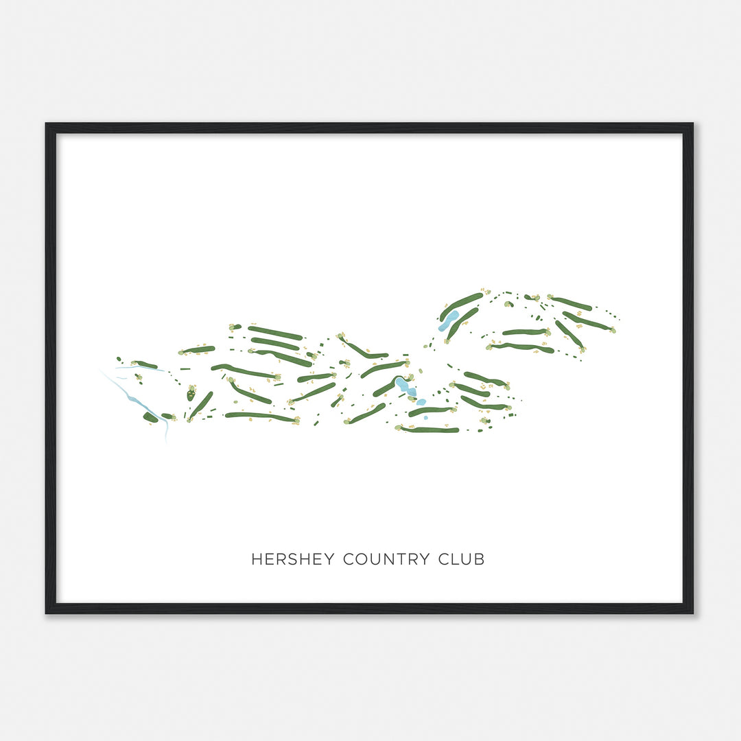 Print of Hershey Country Club Modern Map