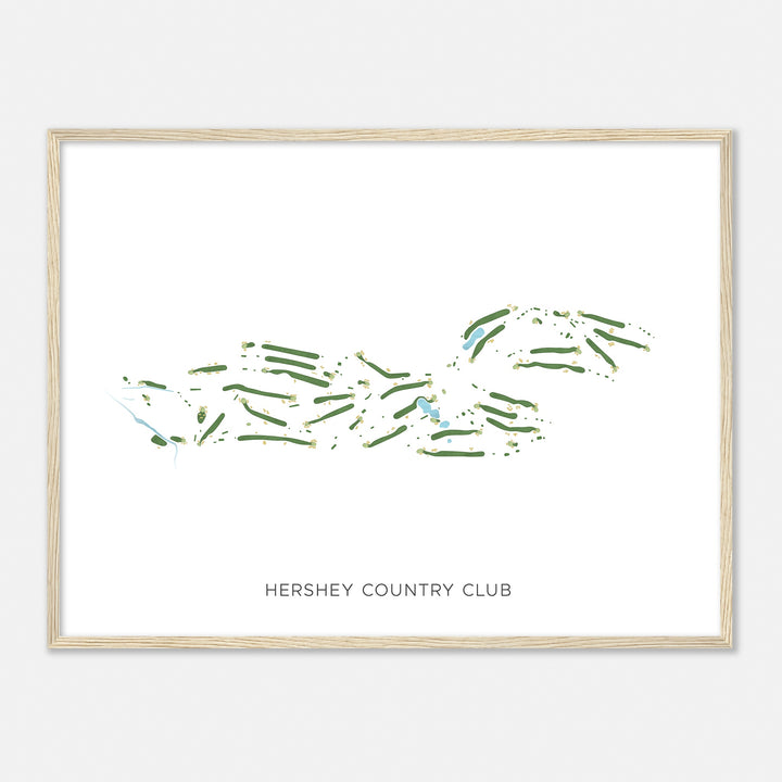 Print of Hershey Country Club Modern Map